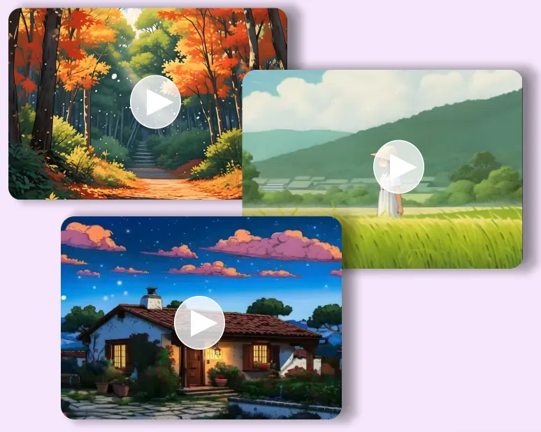 Design Beautiful Ghibli Scenery Videos