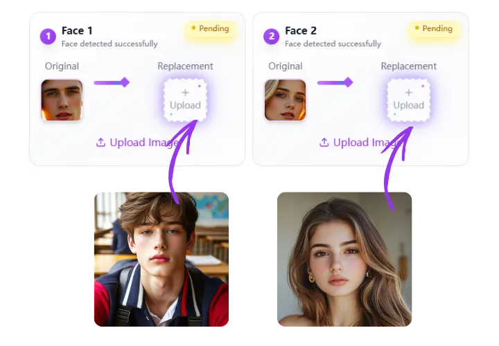Select Faces to Replace