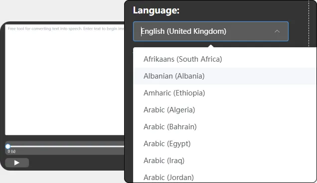 Supports any language