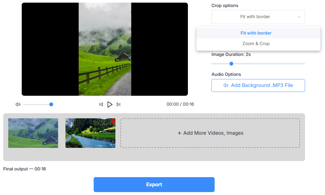 Video Editor Interface