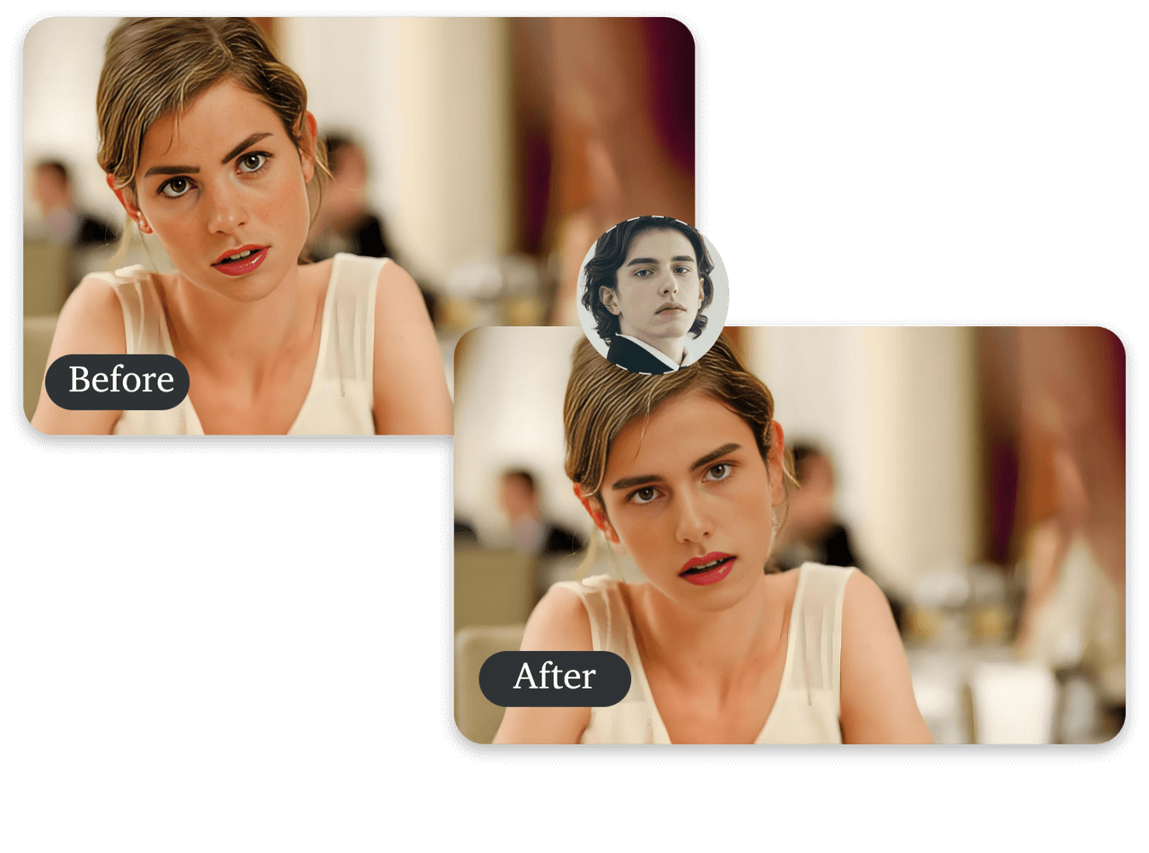 Gender Swap with Face Merge AI