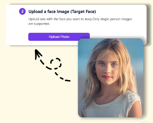 Step 2: Upload a Face Image (Target Face)