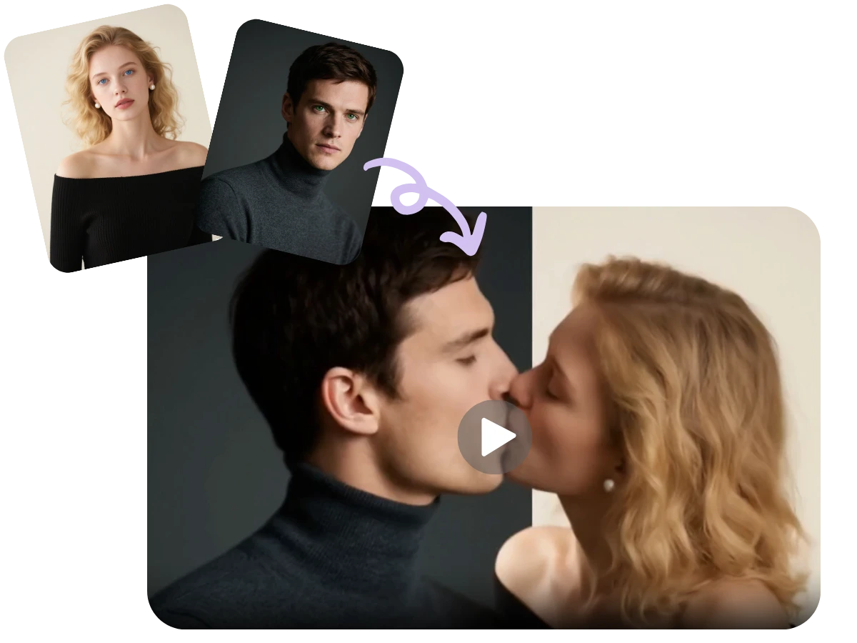 Generate AI Kissing Scenes from Two Photos for Free
