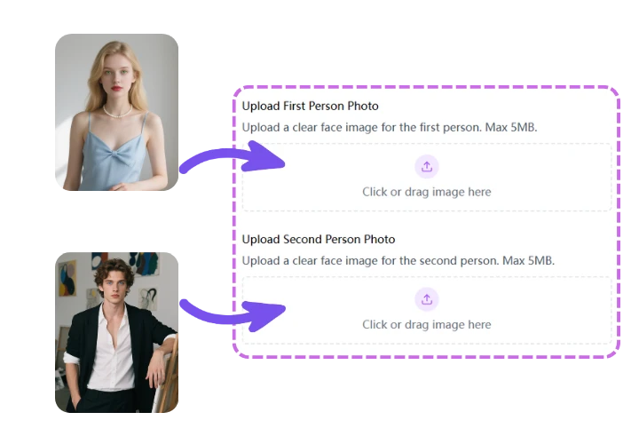 Step 2: Upload Two Portrait Photos