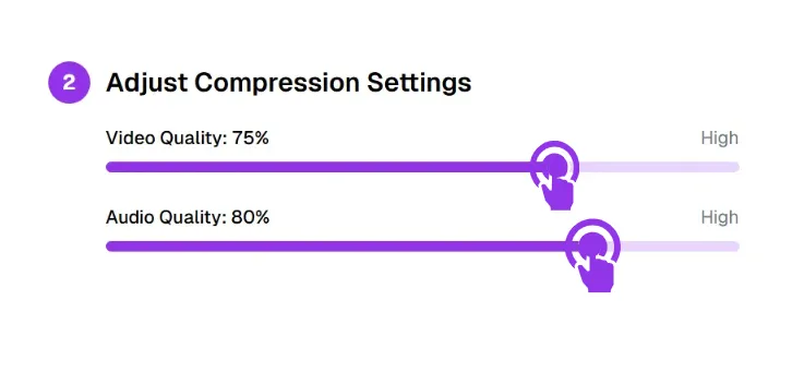 Step 2: Adjust Compression Settings