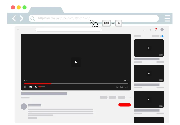 1.Paste the YouTube Link